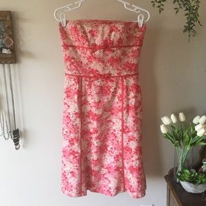 Gorgeous Floral Ann Taylor Strapless Dress
